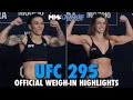 UFC 295 Official Weigh-In Highlights: Two Fights Miss Marks in New York