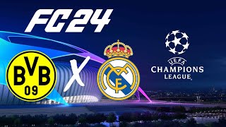 Borussia Dortmund x Real Madrid Final da Champions League 23-24 Simulada no FC 24