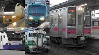 Trains at Akita Station
