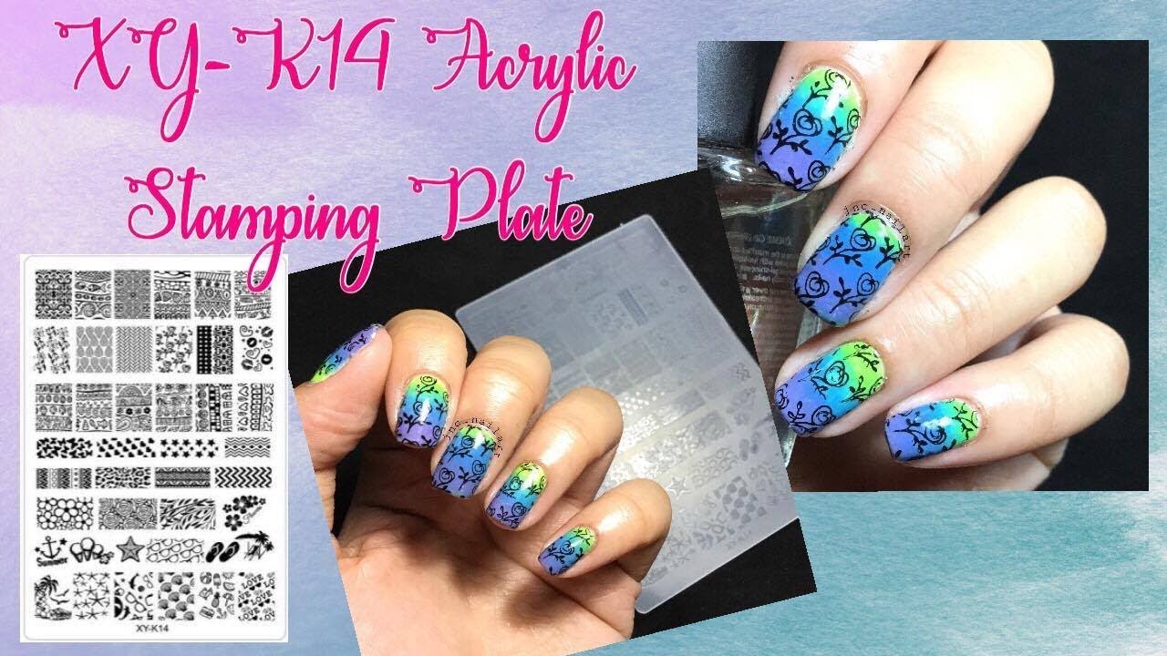 XY-K14 ACRYLIC Stamping PLATE | Jnc Nailart