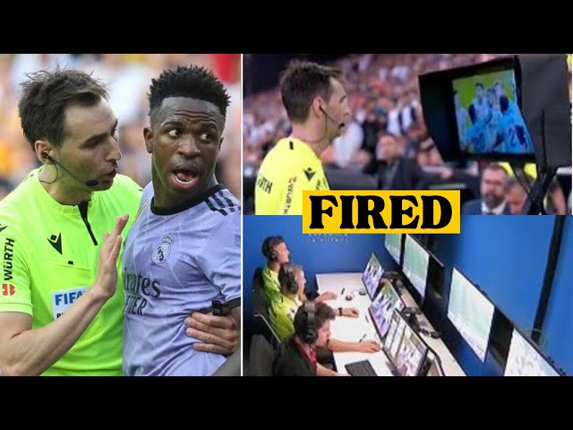 La Liga Fires 6 VAR Referees Involved in Vinicius Jr Red Card During Valencia vs Real Madrid class=