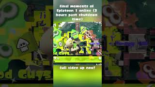 The final moments of Splatoon 1 online #Splatoon