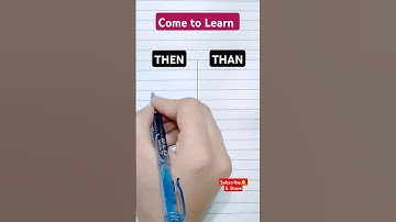 difference between then & than| difference between then and than @Vocabineer@linguamarina#viral
