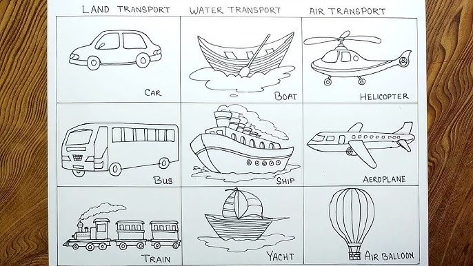 school-project-ways-of-transport-drawing-modes-of-48-off