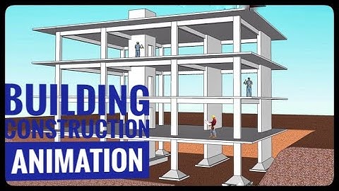 BUILDING STRUCTURE ANIMATION | ALL CONSTRUCTION PROCESS | Foundation to Slab |