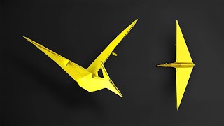 Origami Pterosaur  Pterodactyl  How to Fold