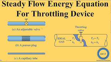 Steady Flow Energy Equation For Throttling Device