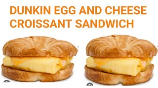 DUNKIN EGG AND CHEESE CROISSANTS SANDWICH  !! HOW TO MAKE DUNKIN EGG AND CHEESE CROISSANT SANDWICH