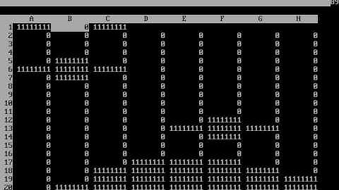 Visicalc formulas experiment