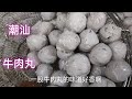 广东潮汕大厨教你做潮汕正宗牛肉丸，会爆汁的牛肉丸，做法配方都在这里