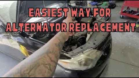 2012 Toyota Camry 2.4L alternator replacement easy way.