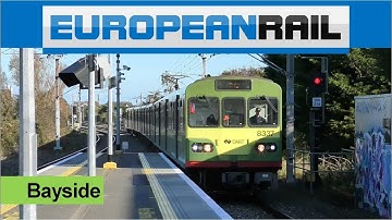 Iarnród Éireann Irish Rail DART 8100 EMU 8137 + 8133 + 8134 calls at Bayside station
