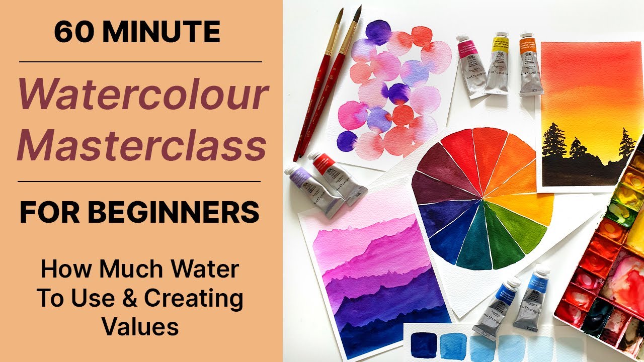 How Much Water To Use in Watercolour Painting - Emily Wassell