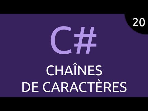 Vidéo: Quelle est la méthode de chaîne utilisée pour comparer deux chaînes en C# ?