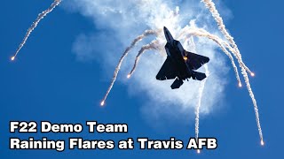 Full F22 Demo Team performance at Wings over Solano at Travis AFB from Saturday