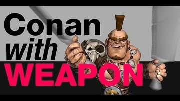 Conan with Weapon