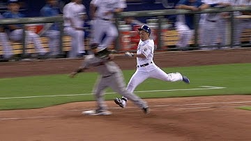 CLE@KC: Safe call at first base overturned in 11th