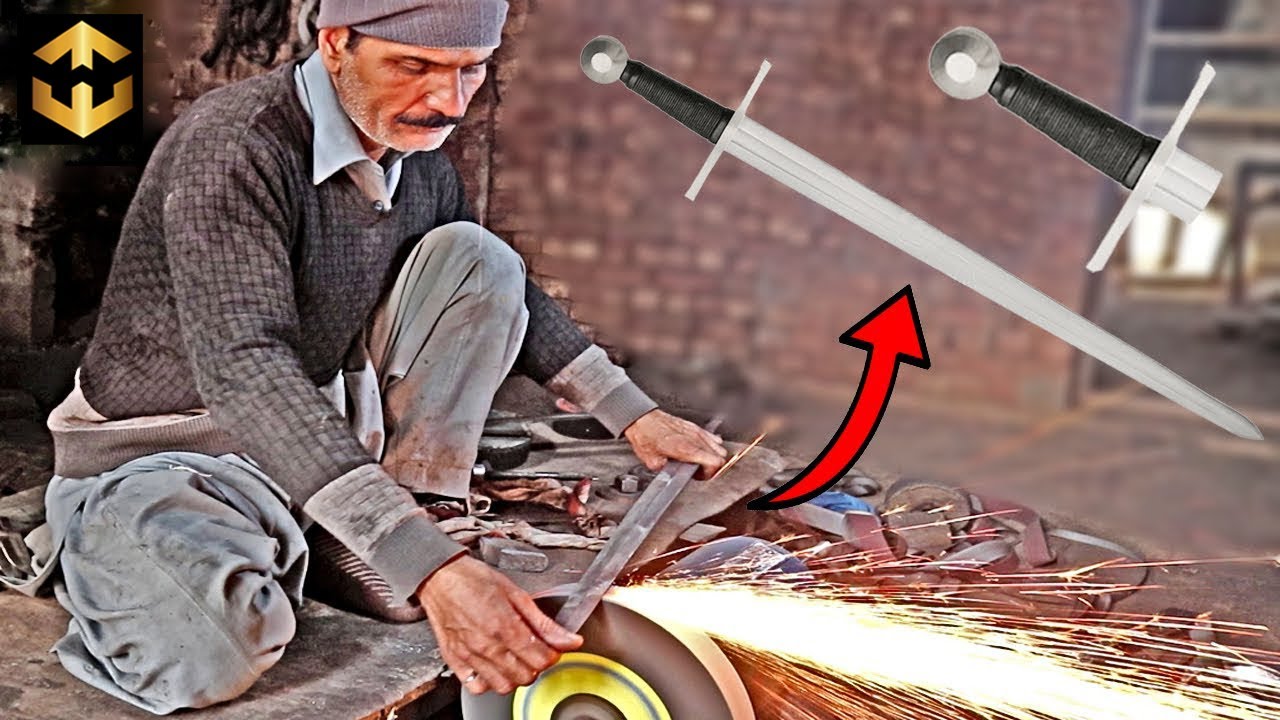 How to Damascus SWORD are Made  | Medieval  Long Sword Making with Amazing Skills
