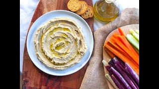 HUMMUS CASERO Y MUY FÁCIL * Hummus de garbanzos tradicional! | Saboreanda