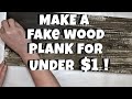 HOW TO MAKE A FAKE WOOD SIGN For Almost Free/FARMHOUSE DIY/FARMHOUSE HOME DECOR