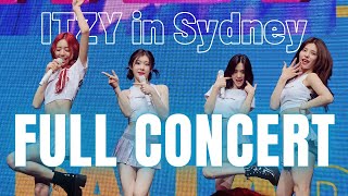 ITZY in Sydney - FULL CONCERT 4K FAN CAM: ITZY 2ND WORLD TOUR “BORN TO BE” (2024/03/24)