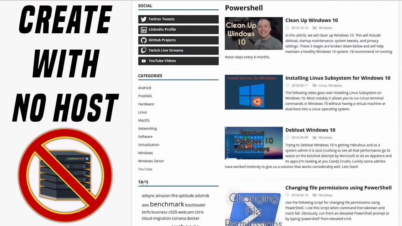 Website without a Server | Real-World Implementation - YouTube