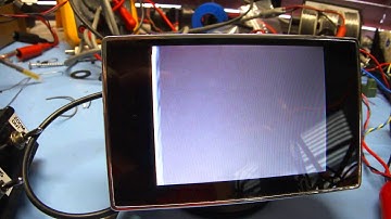 Close up of monitor from Arduino Controlled PTZ camera