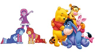Dee Dee, Rooney And Moe Meet Pooh, Tigger, Piglet And Eeyore For