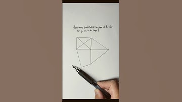 How many quadrilateral you can see in this shape #brainteaser