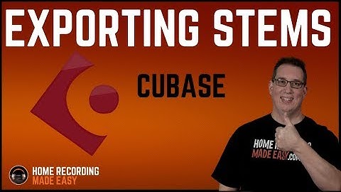 Cubase - Exporting Stems & Sharing Recording Session