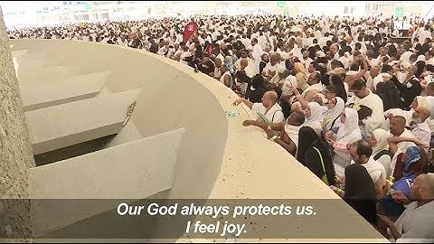 Hajj pilgrims take part in symbolic 
