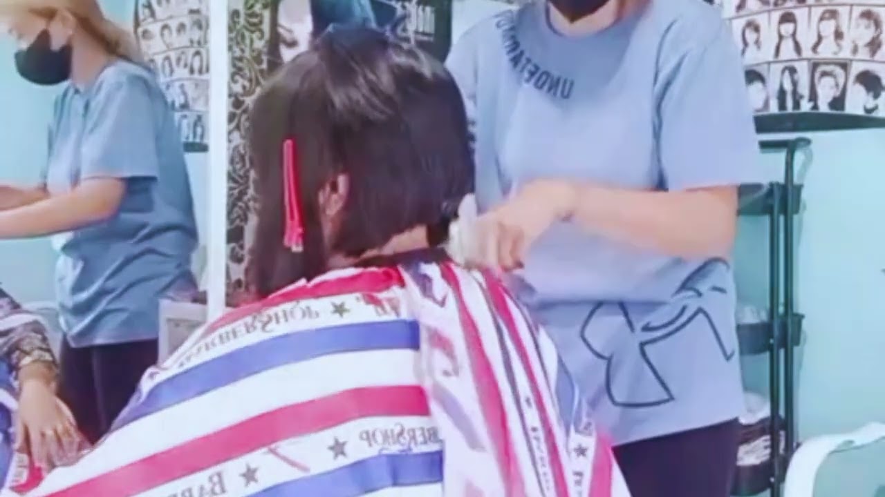 Nekat potong rambut pendek bob nungging