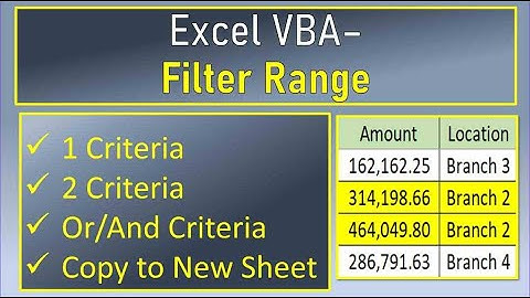 Excel VBA Filter Range and Copy