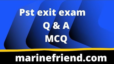 PST Exit Exam Questions #pst #exam #stcw 