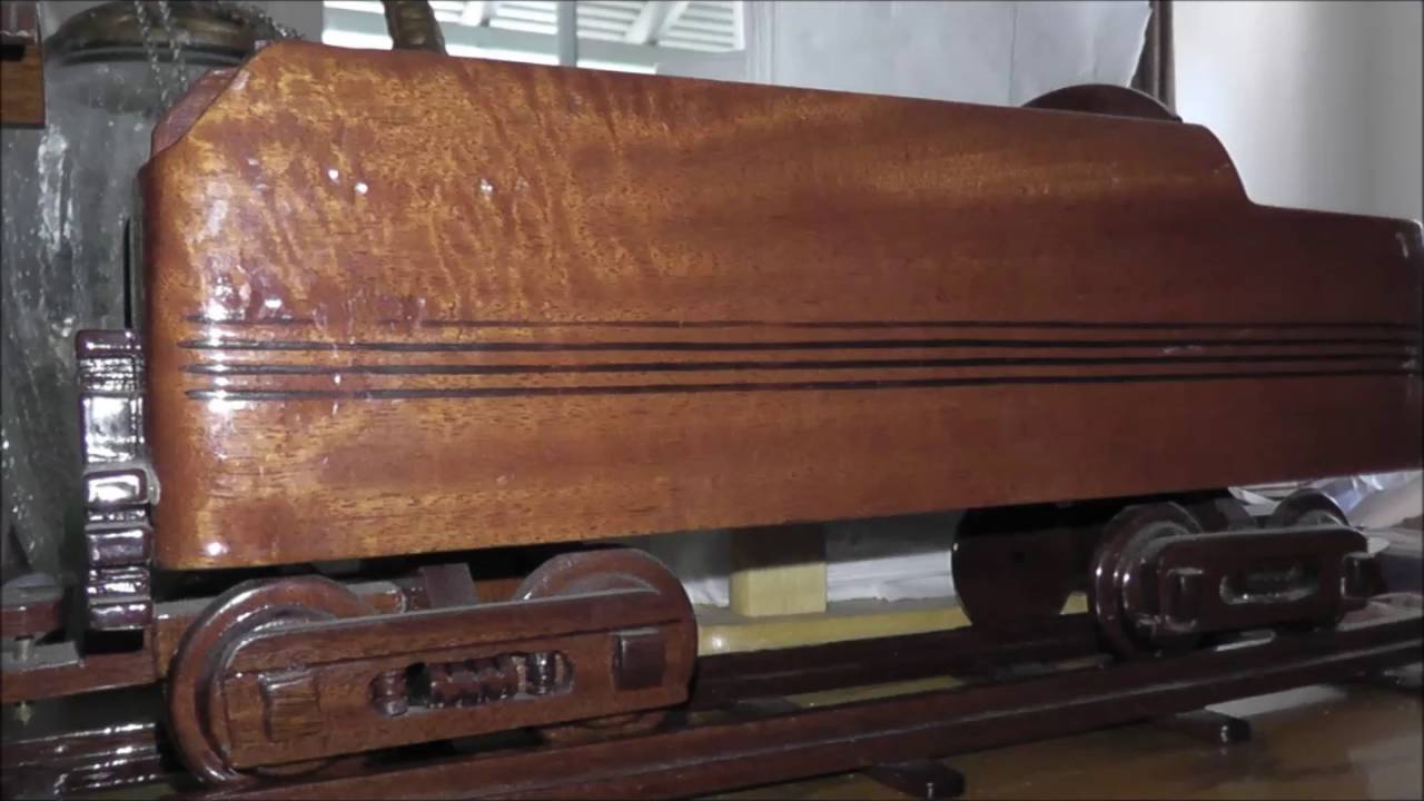 O G Scale Lacquer Wood Model Train New York Central 4-6-4 Hudson Rare ...