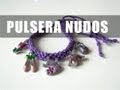 Manualidades DIY - Pulsera con nudos y colgantes ( Macrame )