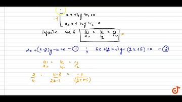 Find the value of  ltmath gt  ltmi gtk lt/mi gt  lt/math gt for which following    system of e