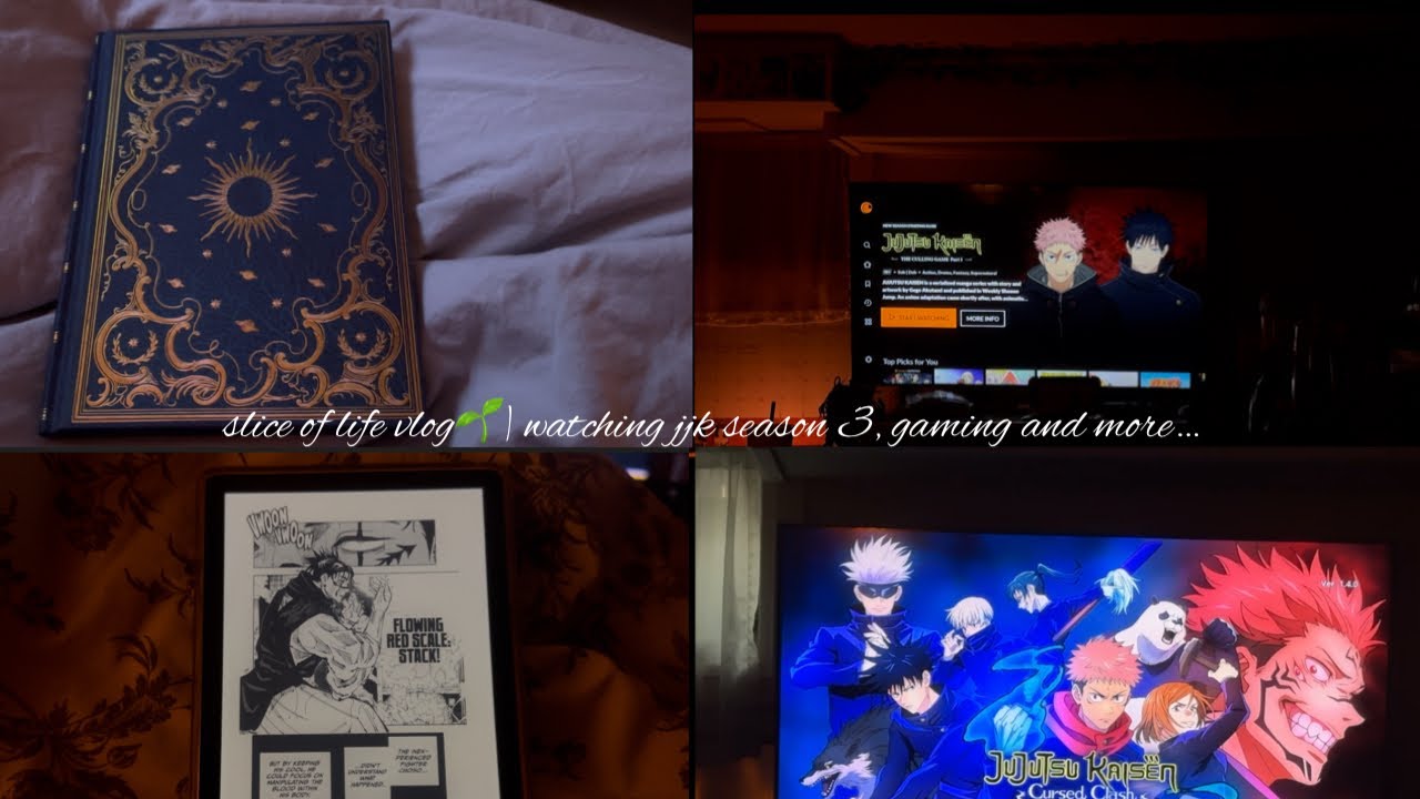 slice of life vlog🌱| watching jjk season 3, gaming and more…
