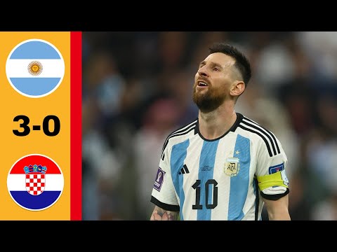مباراة مجنونة الأرجنتين كرواتيا 3 0 نصف النهائي كأس العالم 2022 وجنون حفيظ دراجي جودة عالية 1080p