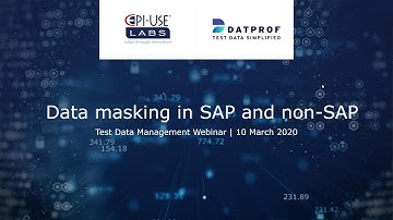 Webinar "Masking data across SAP and non-SAP landscapes" | DATPROF & EPI-USE Labs