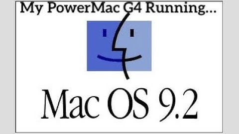 My PowerMac G4 running Mac OS 9.2!!!!