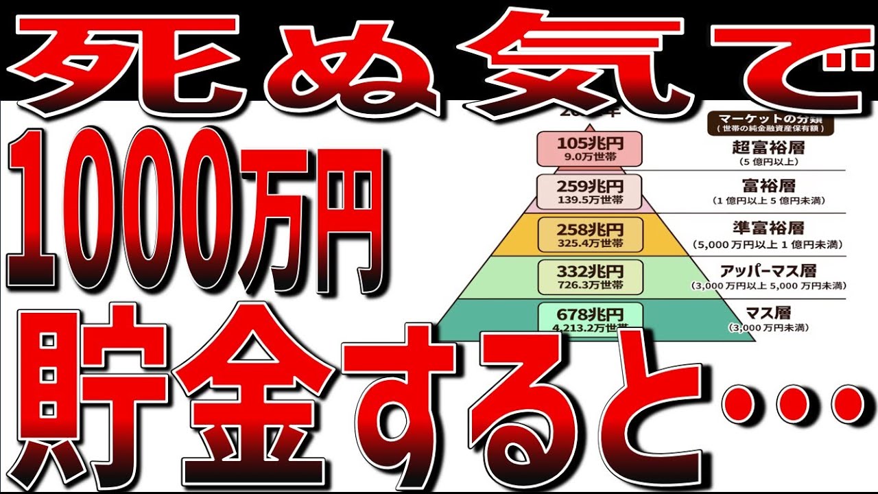 【お金持ちへの入り口】貯金1,000万円で訪れる人生の変化！人生が劇的に変わる！【貯金 節約】