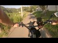 Taking a ride in Katsura, near Tokyo, Japan, on my Mate X 250