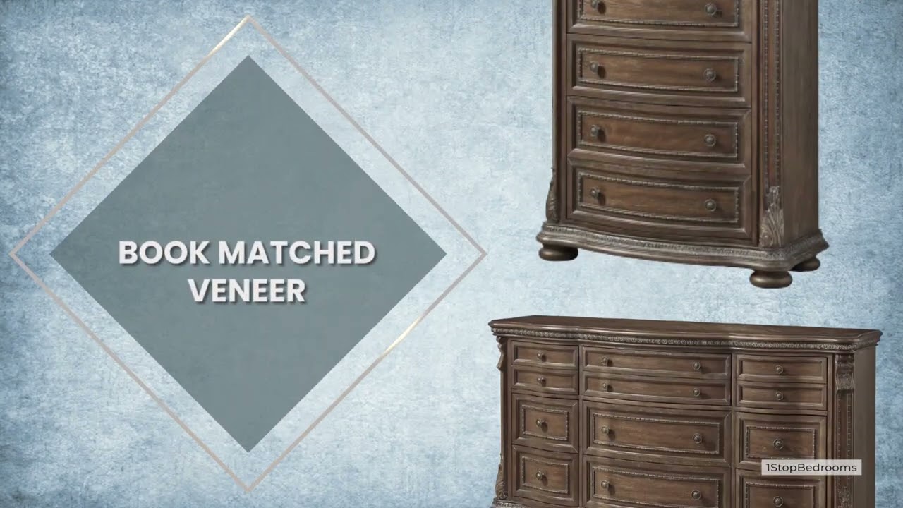 Charmond Brown Upholstered Sleigh Bedroom Set