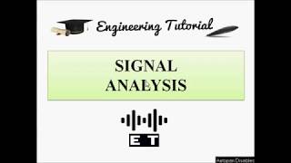 Signal Analysis