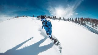 DISAPPEARING GoPro Mount with 360 CAMERA  Snowboarding Steamboat Colorado