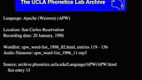Western Apache audio: apw_word-list_1996_11