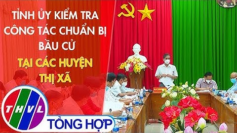Tỉnh ủy kiểm tra công tác chuẩn bị bầu cử tại các huyện thị xã