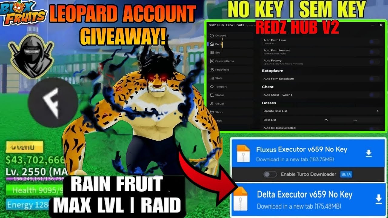 New script blox fruit mobile redz hub v2 fruit rain auto farm