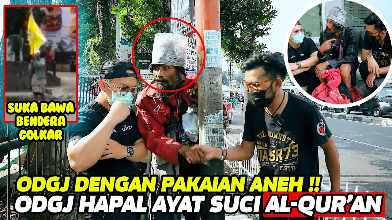 VIRAL !! ODGJ DENGAN PAKAIAN UNIK INI HAPAL AYAT SUCI AL-QURAN ?? EGO ADRIANO